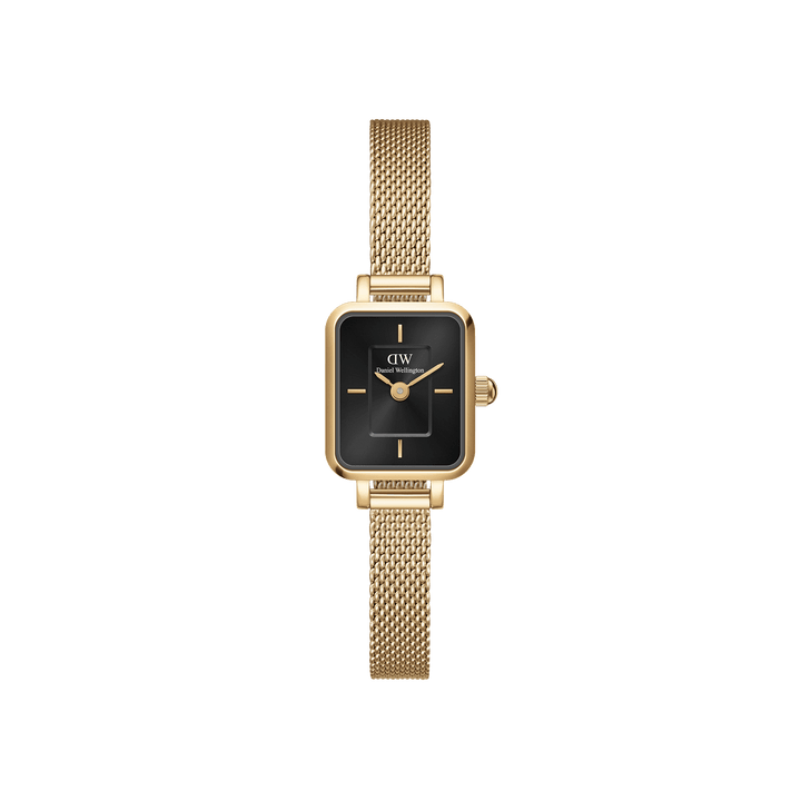 Daniel Wellington Quadro Mini Evergold Onyx Watch