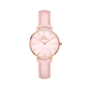 Daniel Wellington Petite 28 Pink Leather & Rose Gold Mother of Pearl Watch