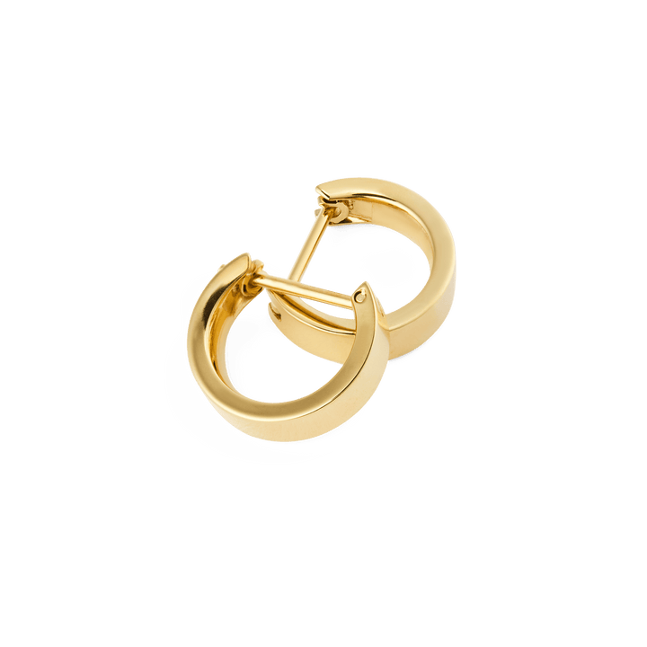 Daniel Wellington Line Earrings Polished Gold 3.5mm | The Jewellery Boutique