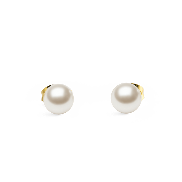 Daniel Wellington Pearl Stud Earring Gold | The Jewellery Boutique