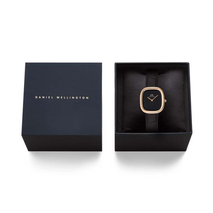 Daniel Wellington Margot Reading Onyx Ceramic Rose Gold