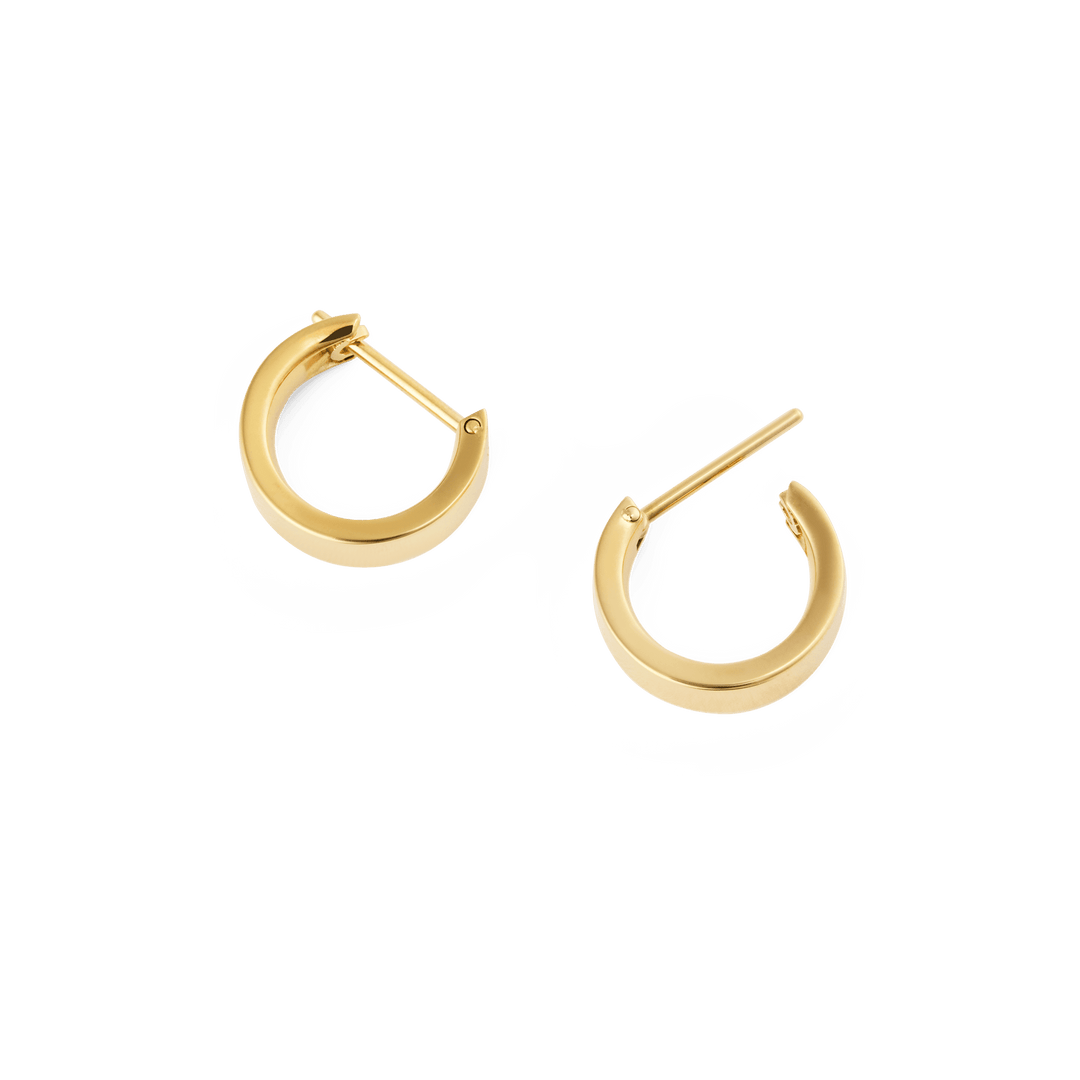 Daniel Wellington Line Earrings Polished Gold 3.5mm | The Jewellery Boutique
