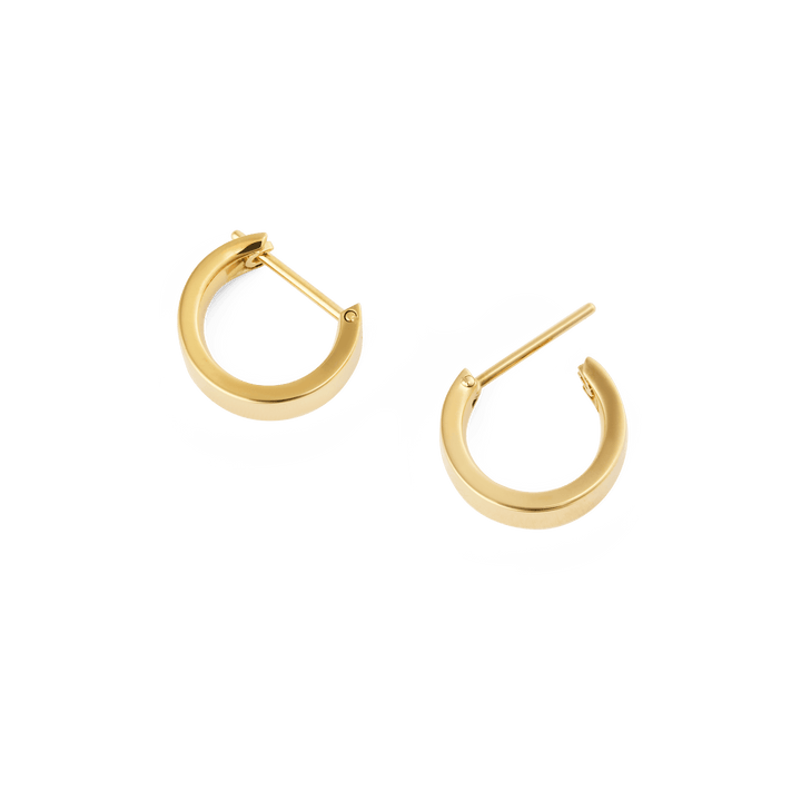 Daniel Wellington Line Earrings Polished Gold 3.5mm | The Jewellery Boutique