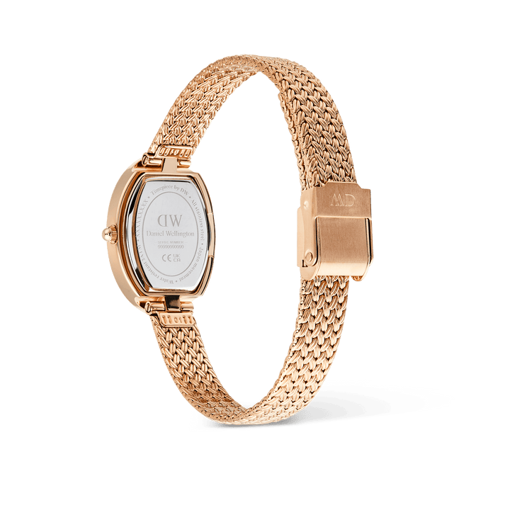 Daniel Wellington Juliette Braided Mesh White Sunray Rose Gold