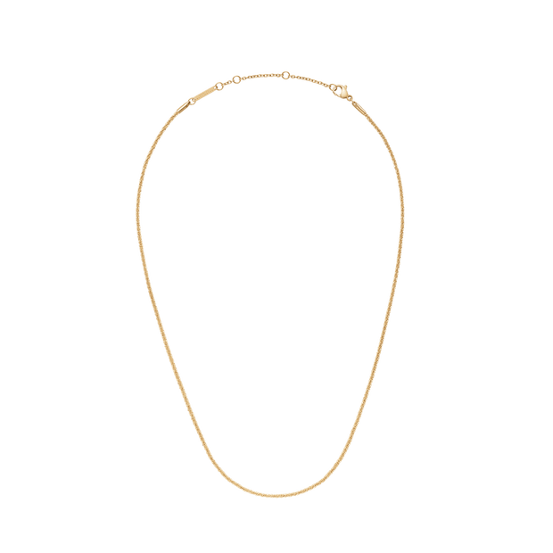 Daniel Wellington Elan Twisted Chain Necklace Short Gold