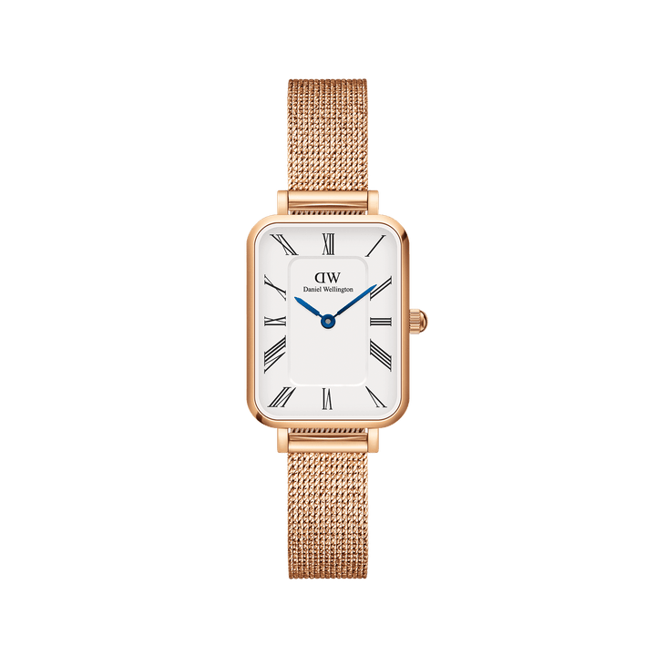 Daniel Wellington Quadro Roman Numerals 20x26 Melrose RG White Watch