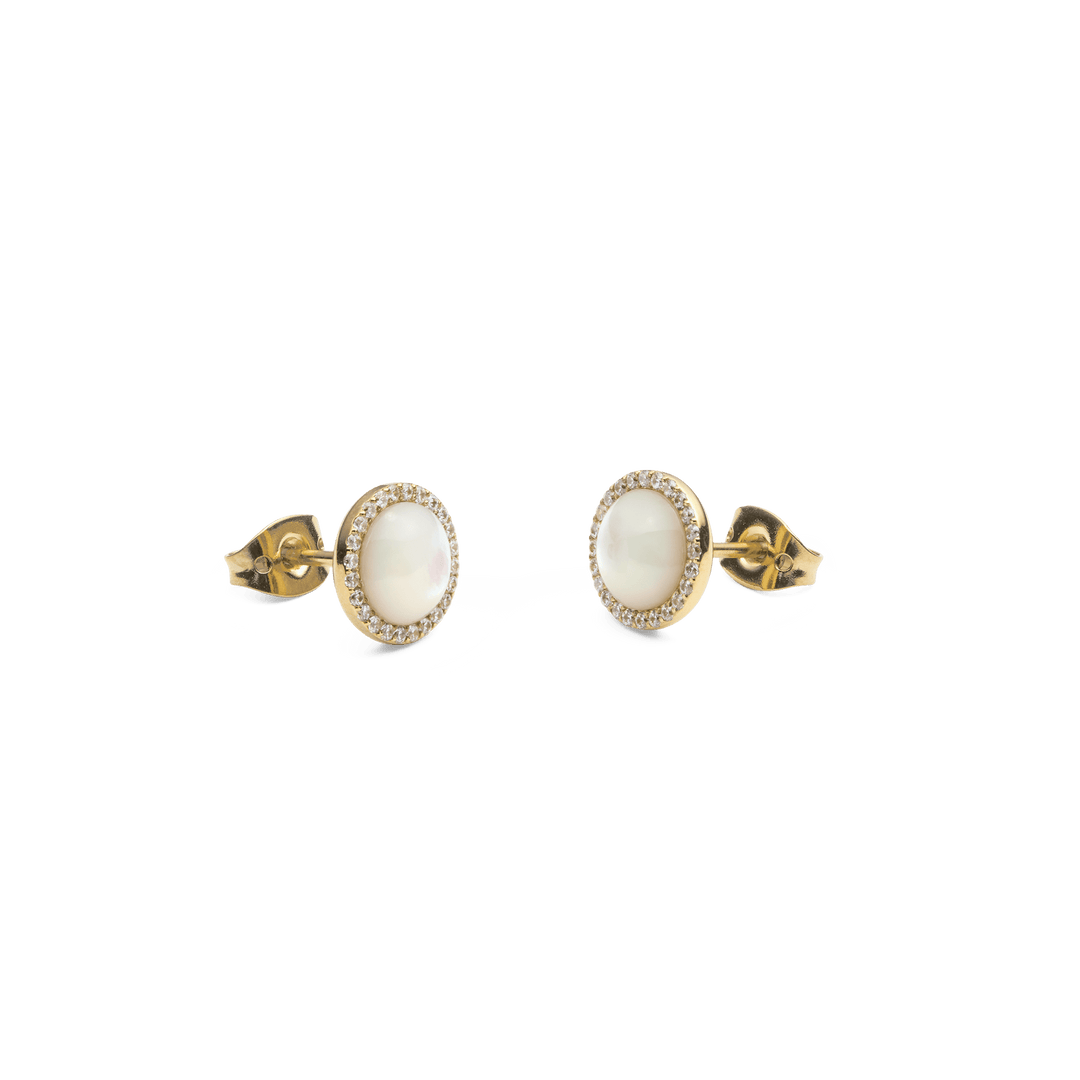 Daniel Wellington Audrey Earrings Mother of Pearl Gold