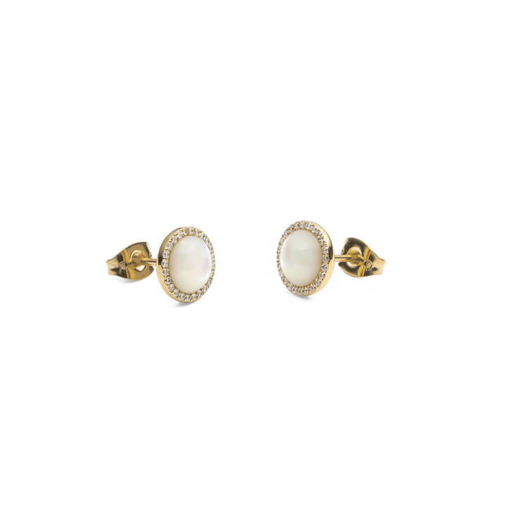 Daniel Wellington Audrey Earrings Mother of Pearl Gold