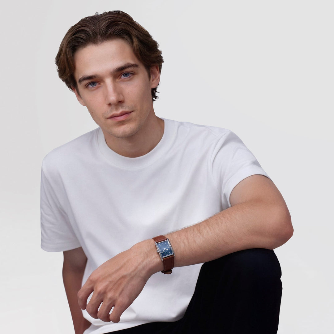 Daniel Wellington Bound Light Brown Arctic GuillochÃ© Silver | The Jewellery Boutique