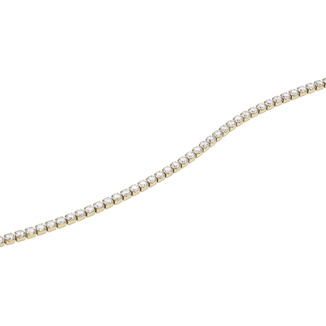 Classic Tennis Necklace Gold