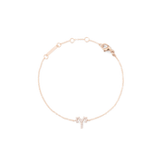 Daniel Wellington Crystal Zodiac Chain Bracelet Rose Gold