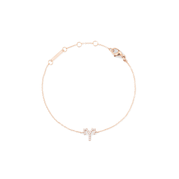 Daniel Wellington Crystal Zodiac Chain Bracelet Rose Gold