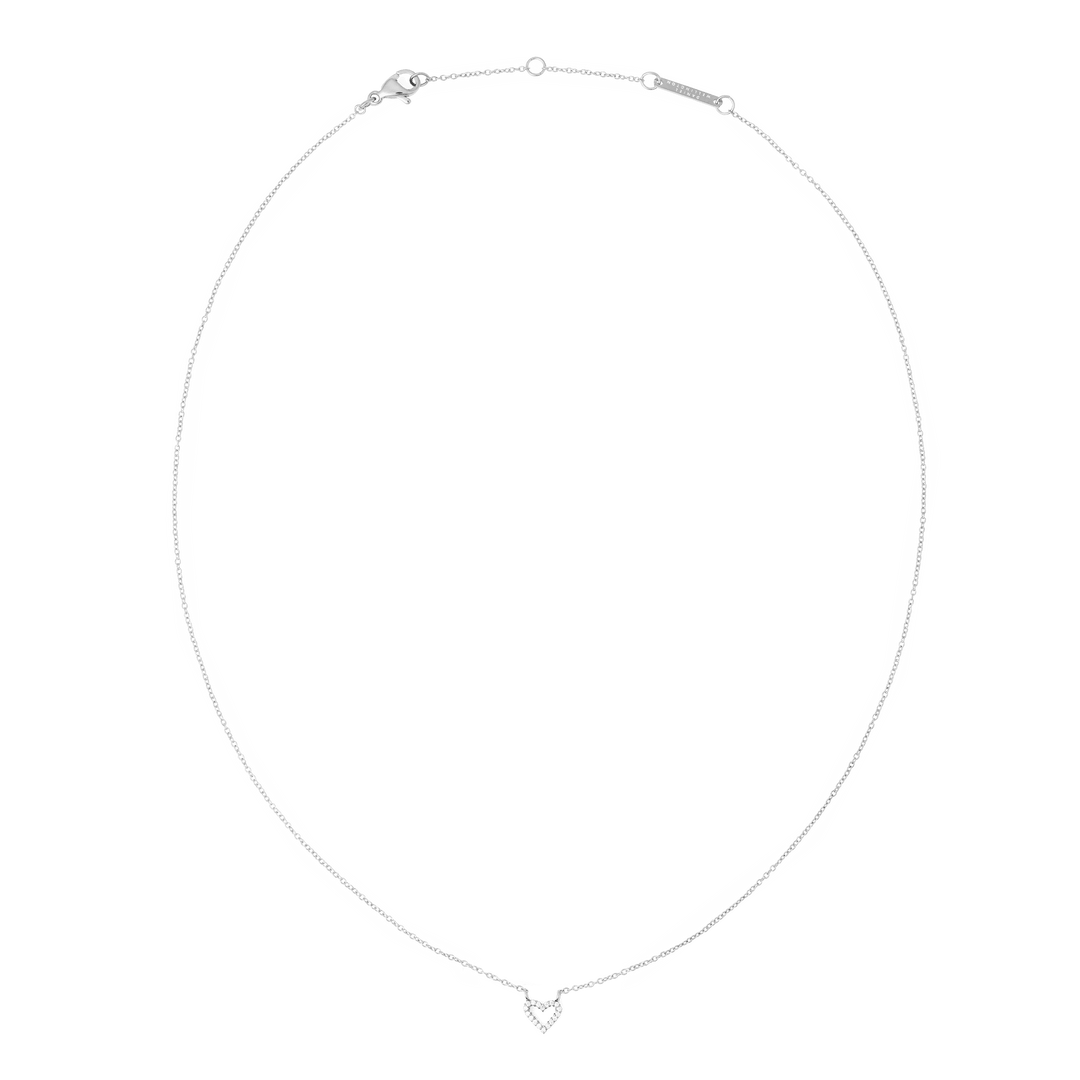Mirelle Heart Necklace Silver