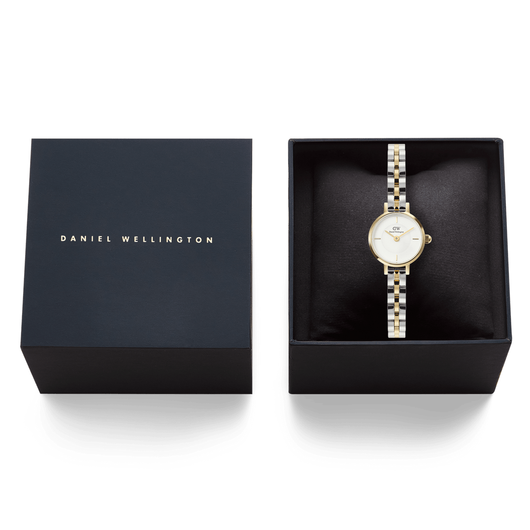 Daniel Wellington Petite Mini Arch 3-Link Two Tone Gold | The Jewellery Boutique