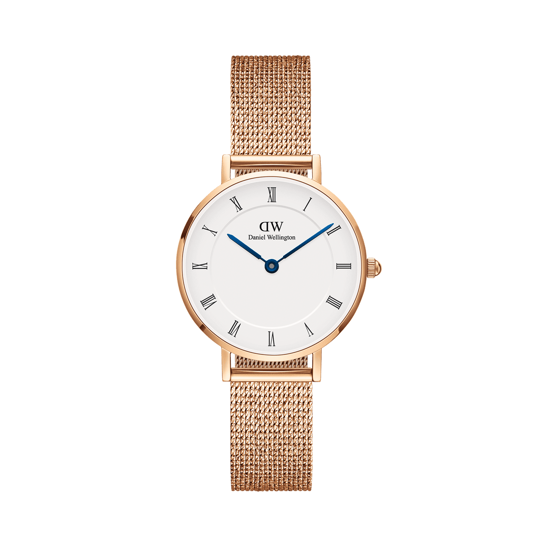 Daniel Wellington Petite Roman Numerals 28 Melrose RG White Watch