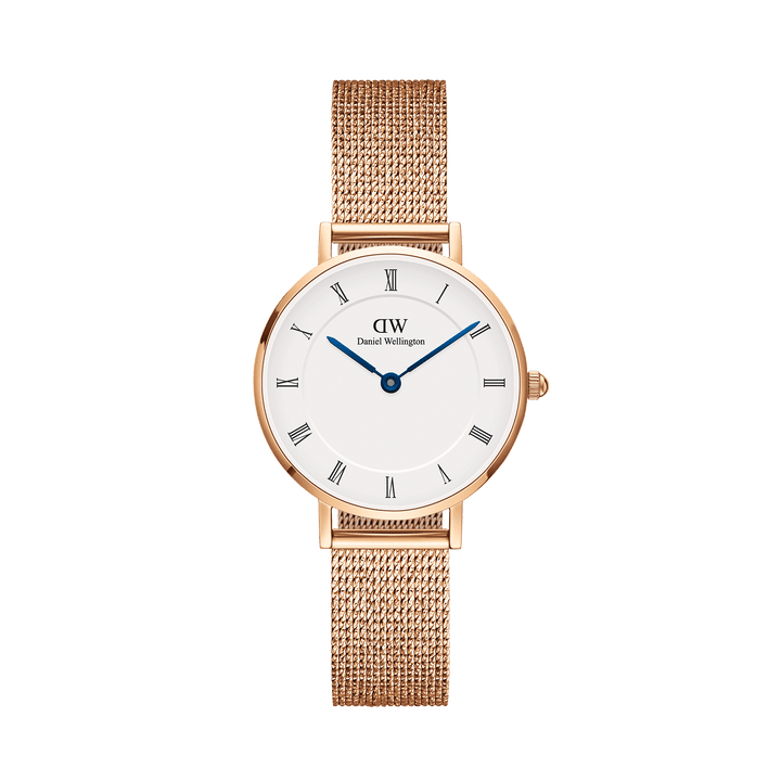 Daniel Wellington Petite Roman Numerals 28 Melrose RG White Watch