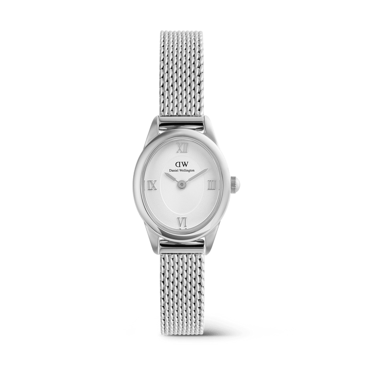 Daniel Wellington Ophelia Mini Mesh White Silver | The Jewellery Boutique