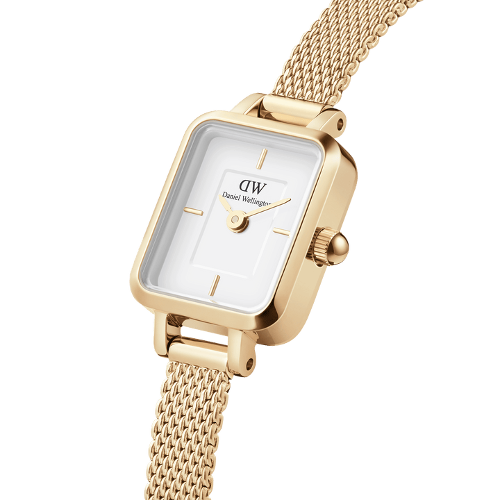 Daniel Wellington Quadro Mini 15x18 Evergold G White Watch