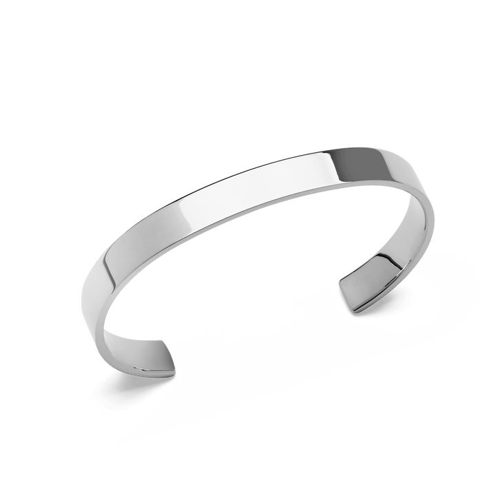 Daniel Wellington Line Cuff Polished Silver | The Jewellery Boutique