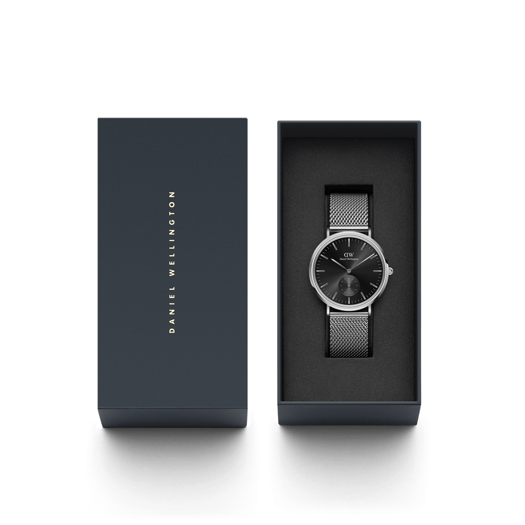 Daniel Wellington Classic Multi-Eye 40 Sterling S Onyx Watch