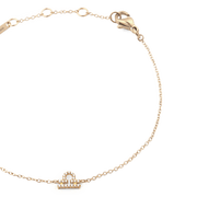 Daniel Wellington Crystal Zodiac Chain Bracelet Gold