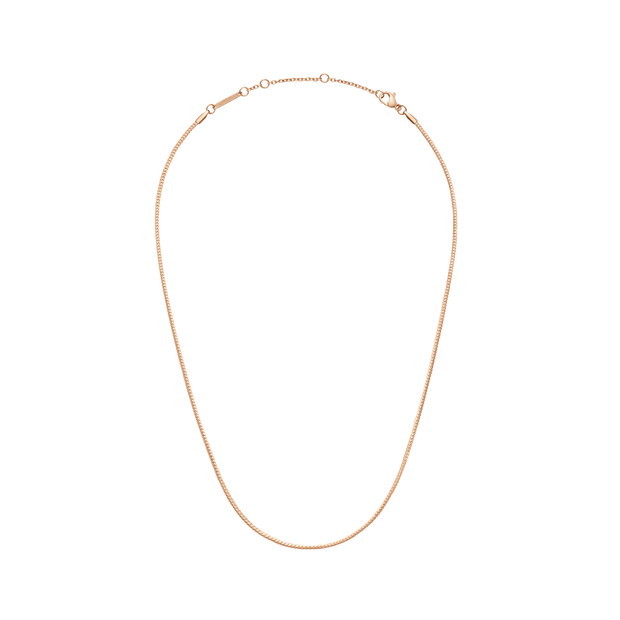 Daniel Wellington Elan Flat Chain Necklace Long Rose Gold