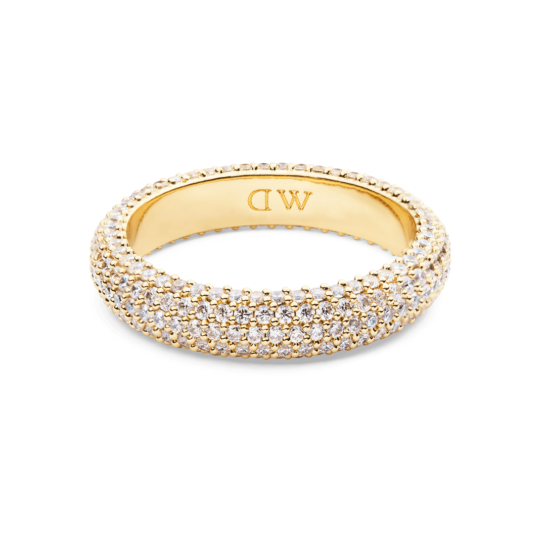 Pave Ring Gold 5 mm