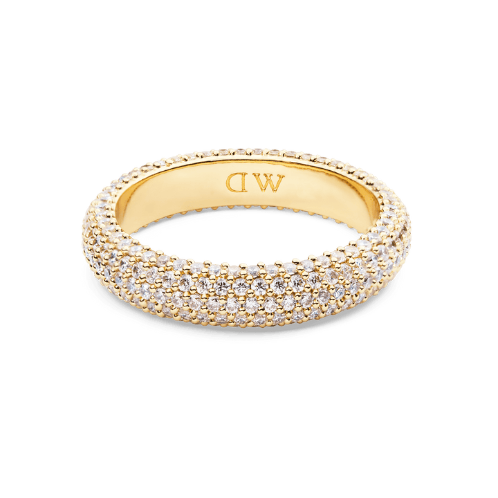 Pave Ring Gold 5 mm