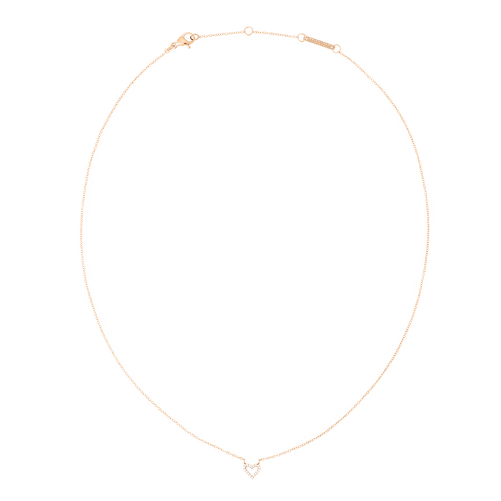 Mirelle Heart Necklace Rose Gold