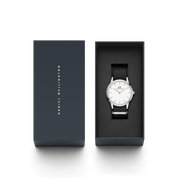 Daniel Wellington Iconic 40mm Nato Silver & White