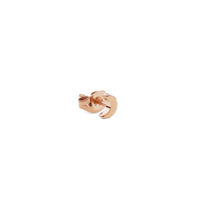 Moon Single Stud Rose Gold