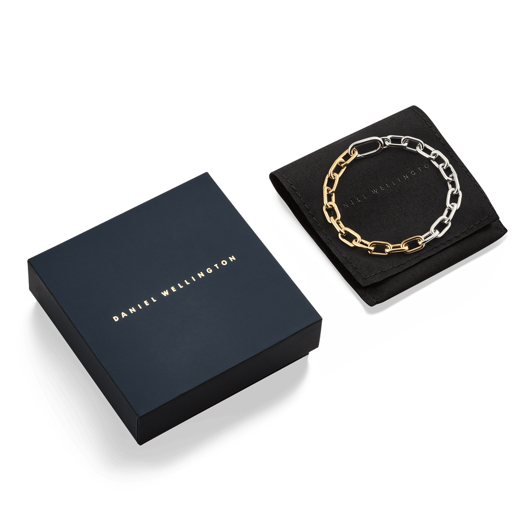 Daniel Wellington Contrast Link Bracelet Two Tone Gold | The Jewellery Boutique