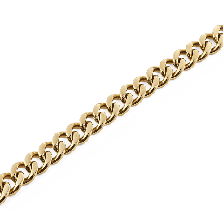 Ellipse Cuban Chain Necklace Gold