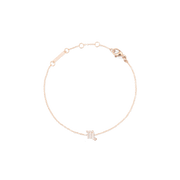 Daniel Wellington Crystal Zodiac Chain Bracelet Rose Gold