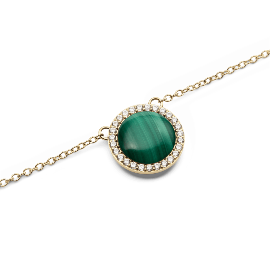 Daniel Wellington Audrey Necklace Malachite Gold