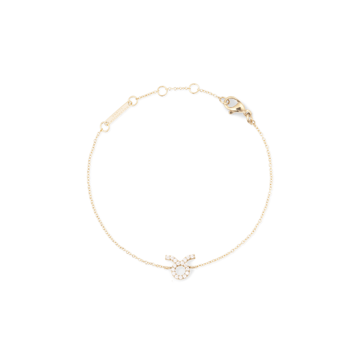 Crystal Zodiac Chain Bracelet Gold