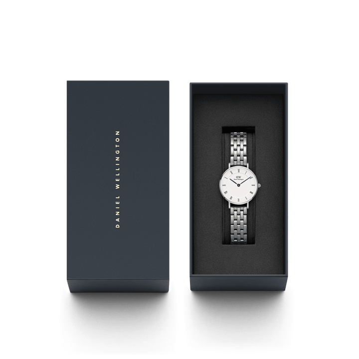 Daniel Wellington Petite Roman Numerals 28 5-Link S White Watch