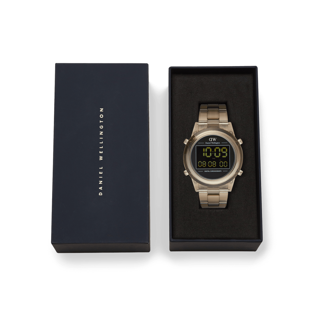 Retro Digital Dark Brown Watch