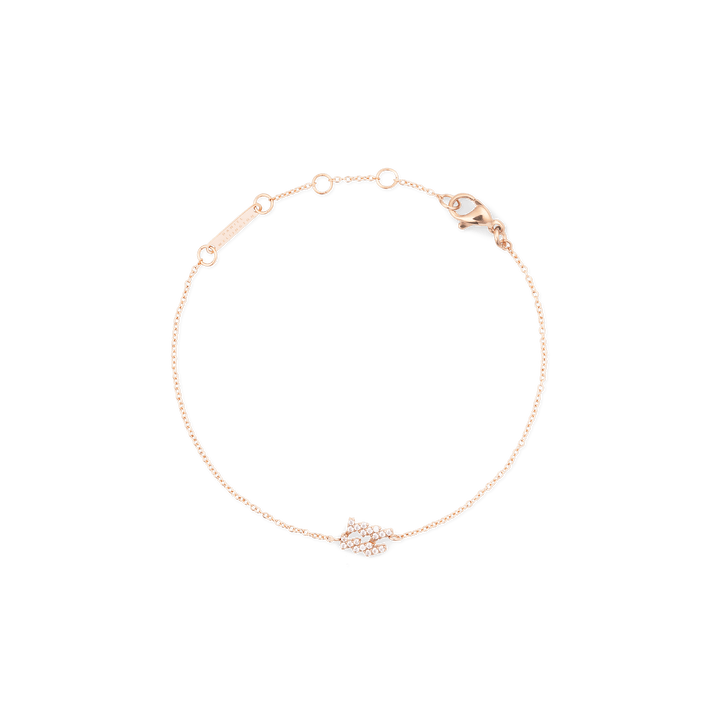 Crystal Zodiac Chain Bracelet Rose Gold