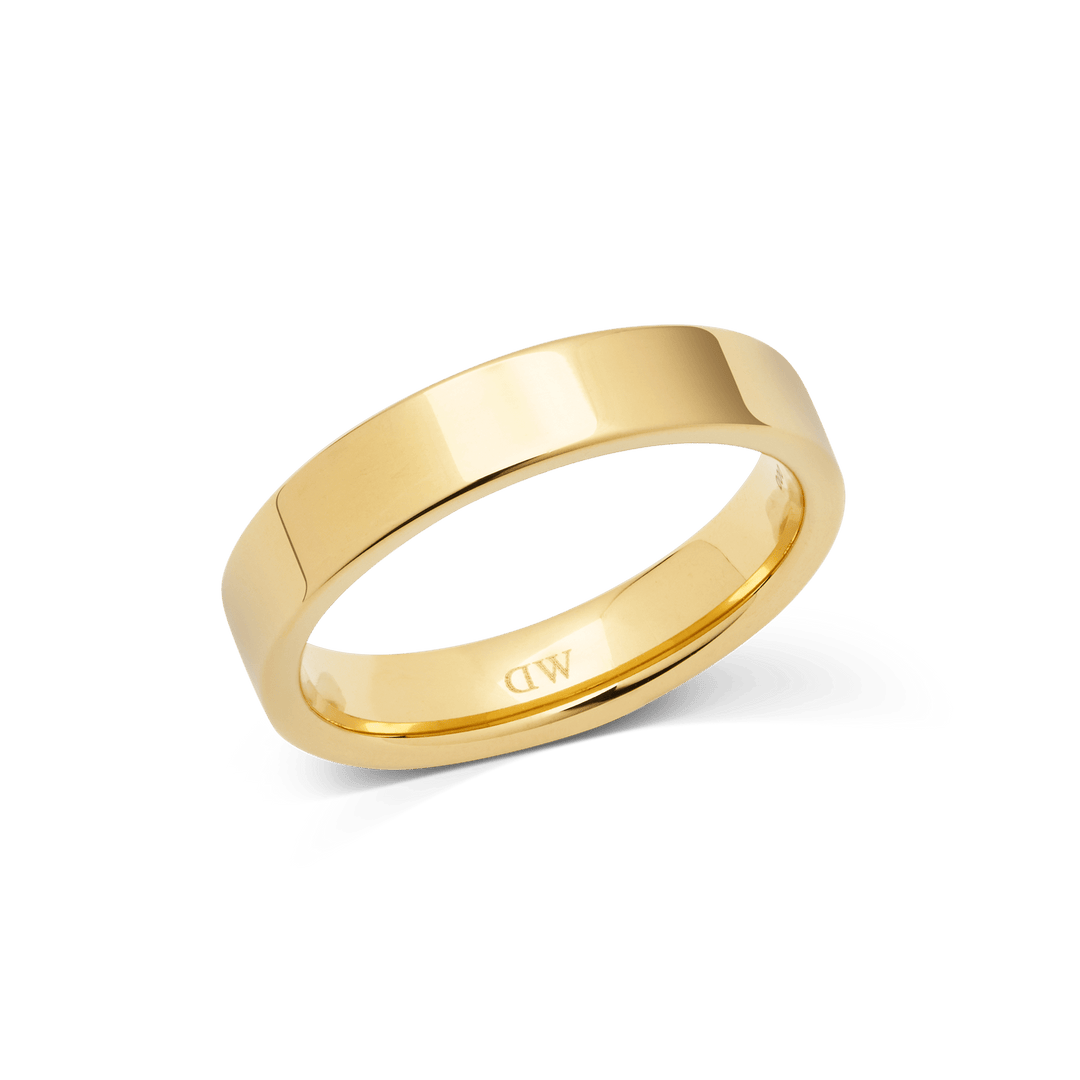 Daniel Wellington Line Ring Polished Gold 4.5mm | The Jewellery Boutique