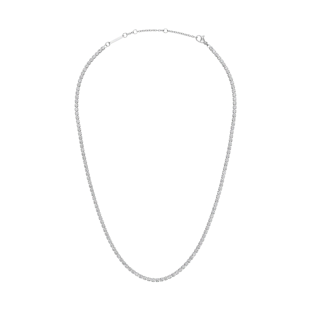 Classic Tennis Necklace Silver