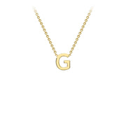 9K Yellow Gold 'G' Initial Adjustable Necklace 38cm/43cm  Australia