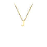 9K Yellow Gold 'J' Initial Adjustable Necklace 38cm/43cm  Australia