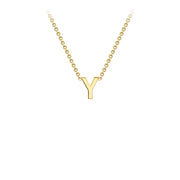 9K Yellow Gold 'Y' Initial Adjustable Necklace 38cm/43cm  Australia