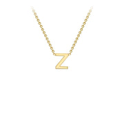 9K Yellow Gold 'Z' Initial Adjustable Necklace 38cm/43cm  Australia