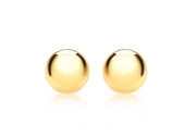 9K Yellow Gold 5mm Ball Stud Earrings