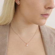 Diamond Solitaire Pendant with 0.50ct Diamonds in 18K Rose Gold - 18RCP50