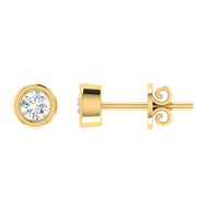 Diamond Stud Earrings with 0.60ct Diamonds in 18K Yellow Gold