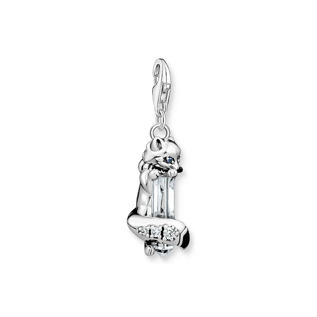 Charm pendant fox silver | The Jewellery Boutique
