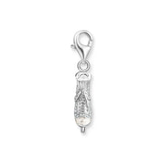 Charm pendant ice skate silver | The Jewellery Boutique